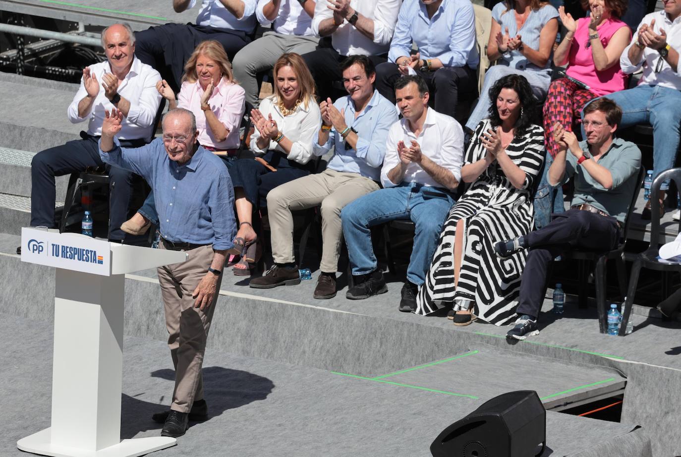 El acto de Alberto Núñez Feijóo en Málaga, en imágenes