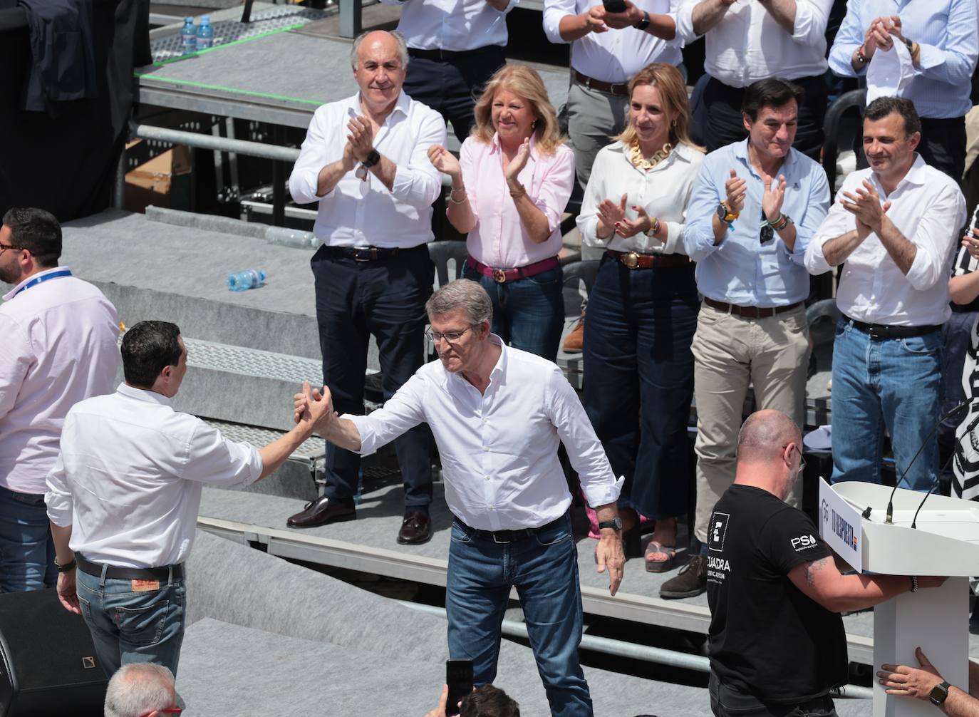 El acto de Alberto Núñez Feijóo en Málaga, en imágenes