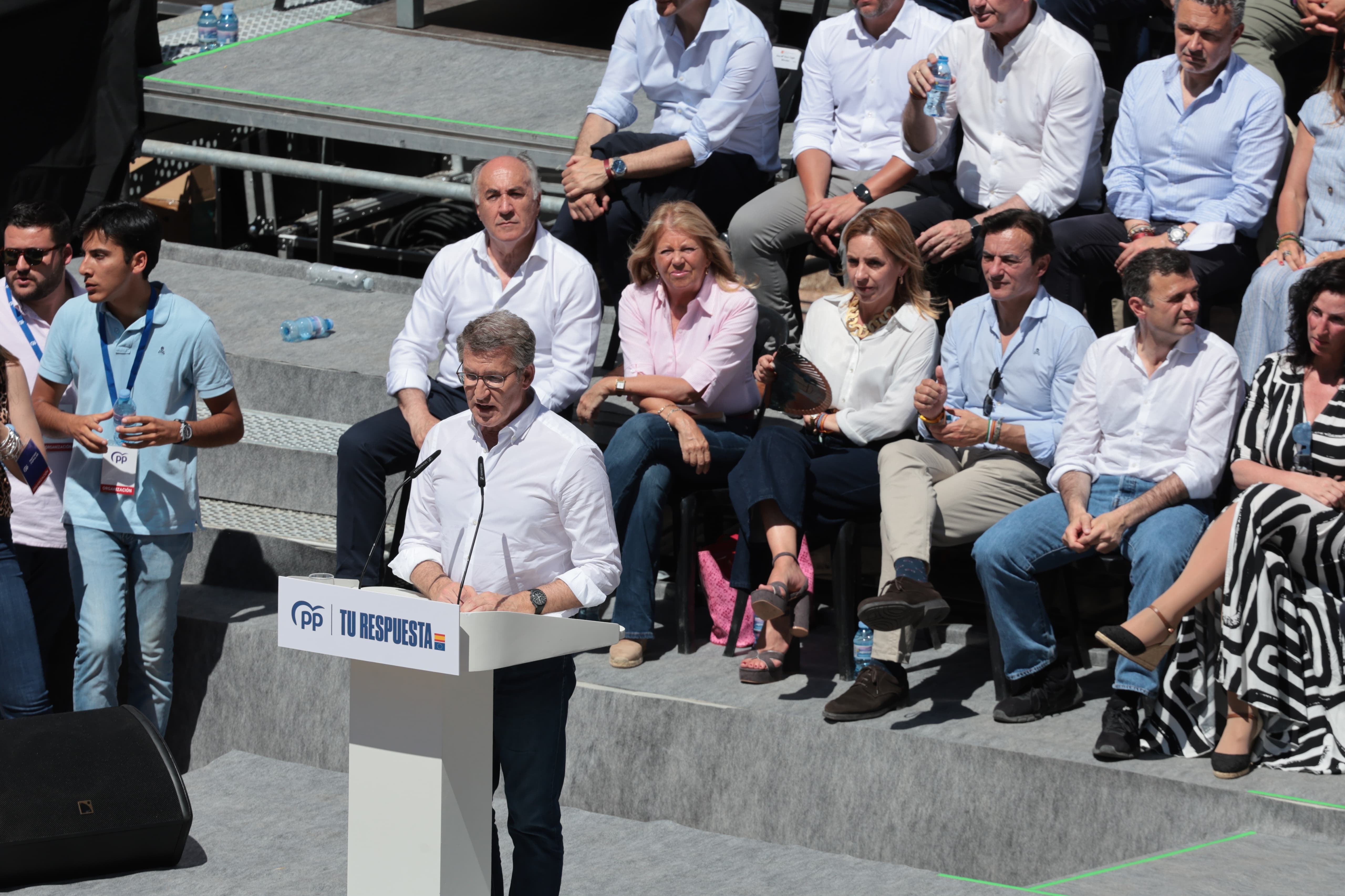 El acto de Alberto Núñez Feijóo en Málaga, en imágenes