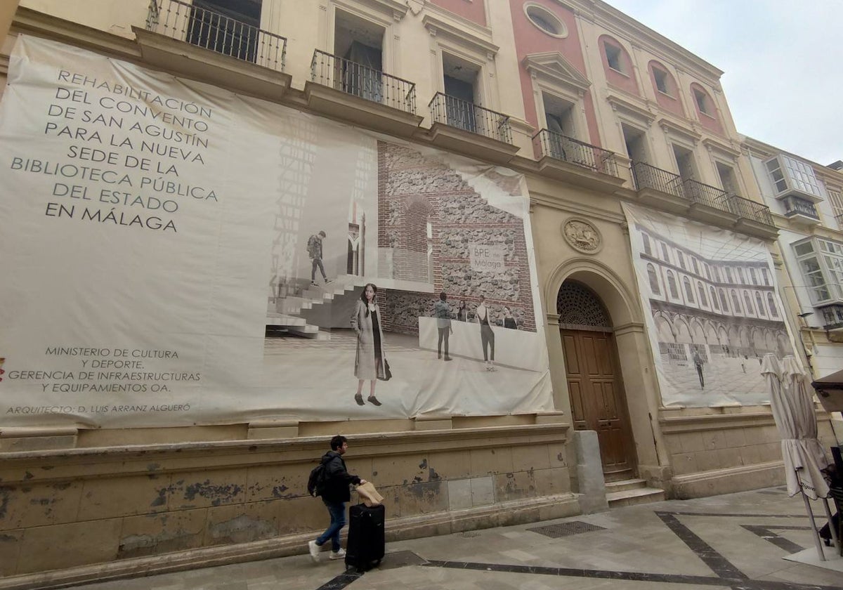 Fachada del convento de San Agustín, donde las obras podrán volver en próximas fechas.