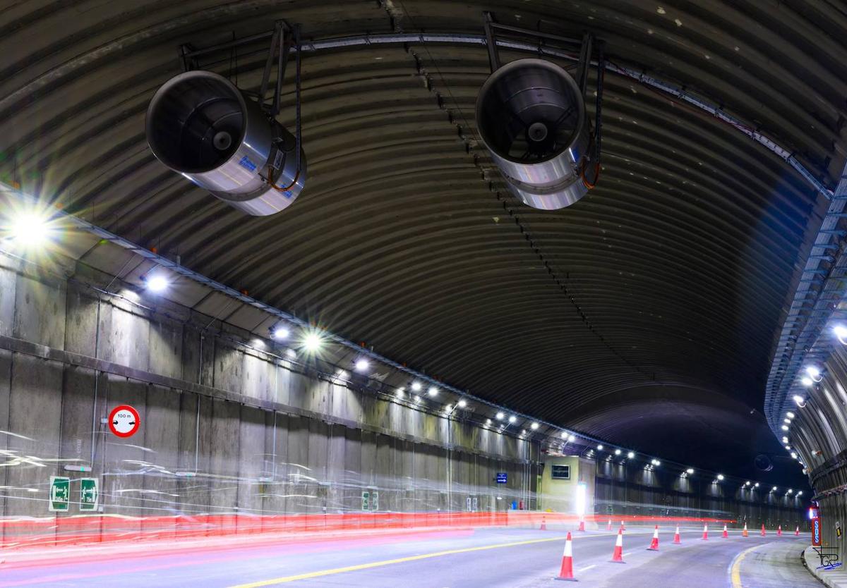 Ausol ha intervenido desde la pandemia en una decena de túneles de la autopista.