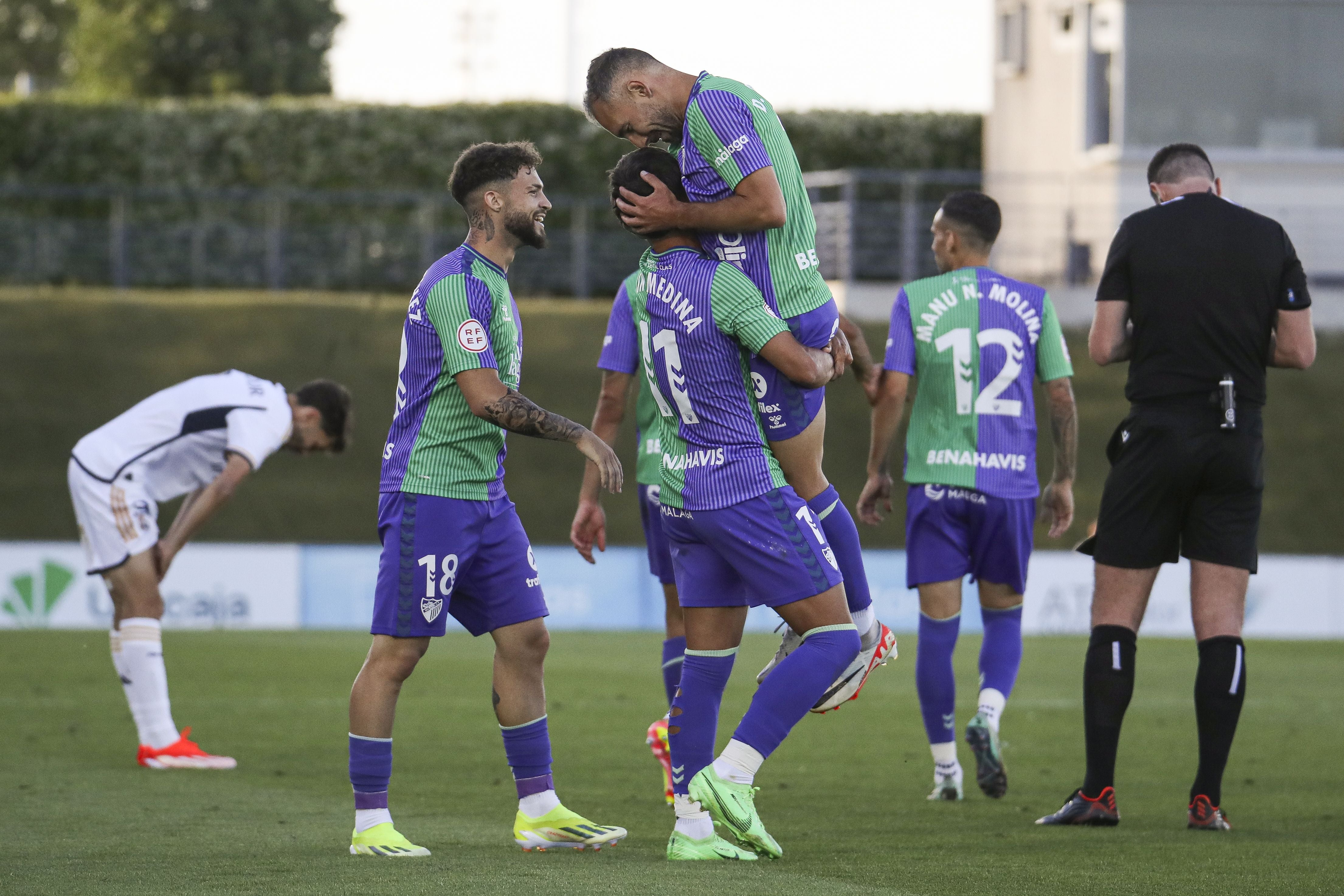 El Real Madrid Castilla-Málaga, en imágenes