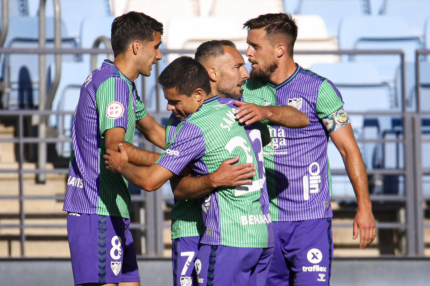 El Real Madrid Castilla-Málaga, en imágenes