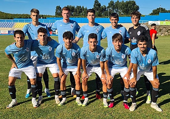 Un once del Celta B esta temporada.