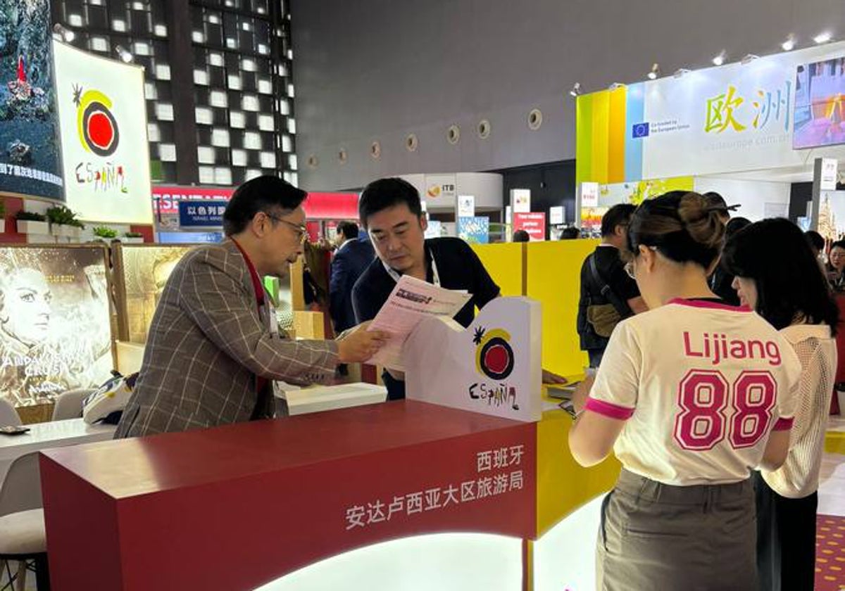 Mostrador de Andalucía en la ITB China, que se celebra en Shanghai.