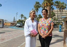 Morillas, a la derecha de la imagen, y Morales, esta mañana en Marbella.