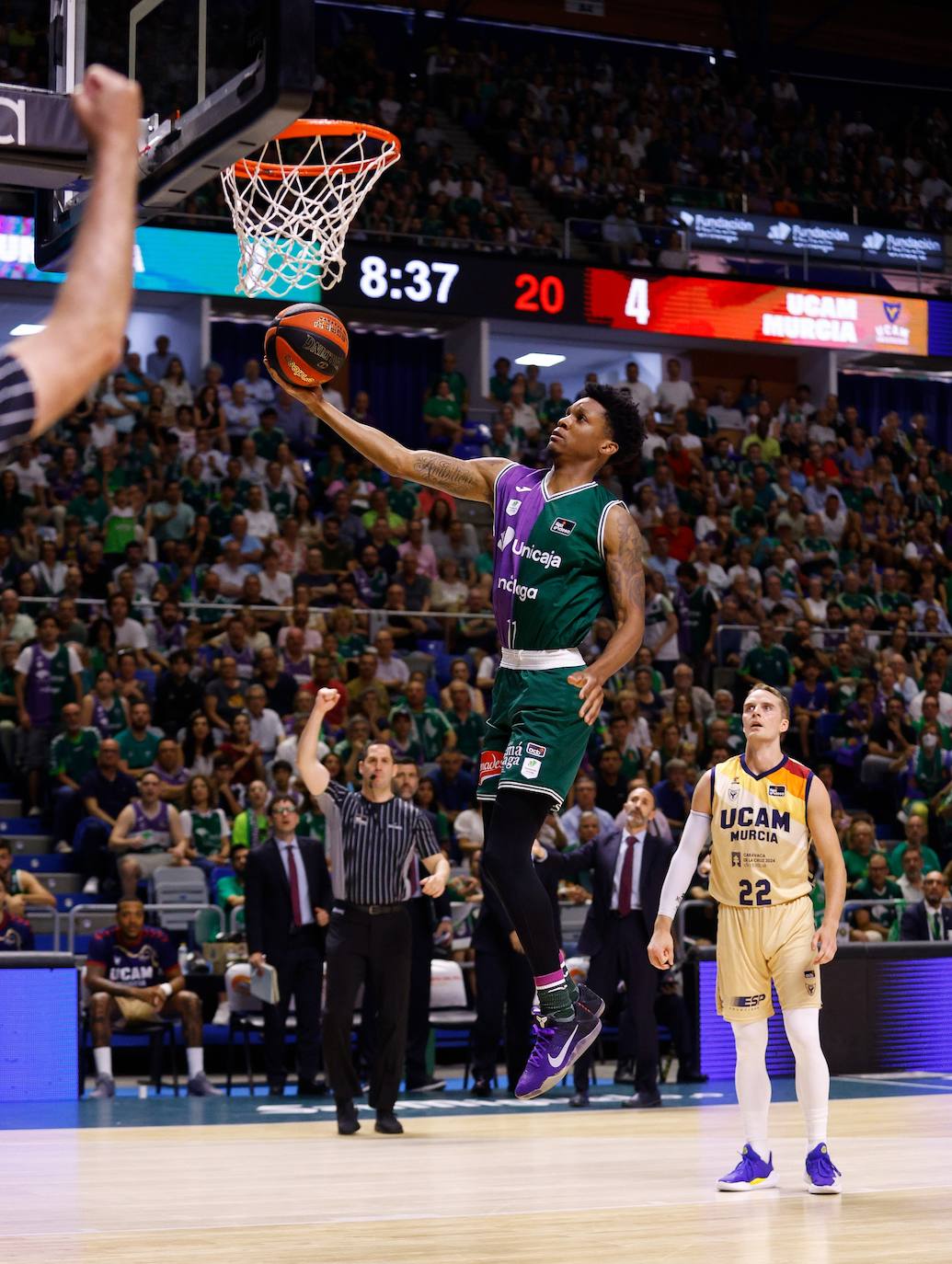 El segundo partido Unicaja- UCAM Murcia de semifinales, en imágenes