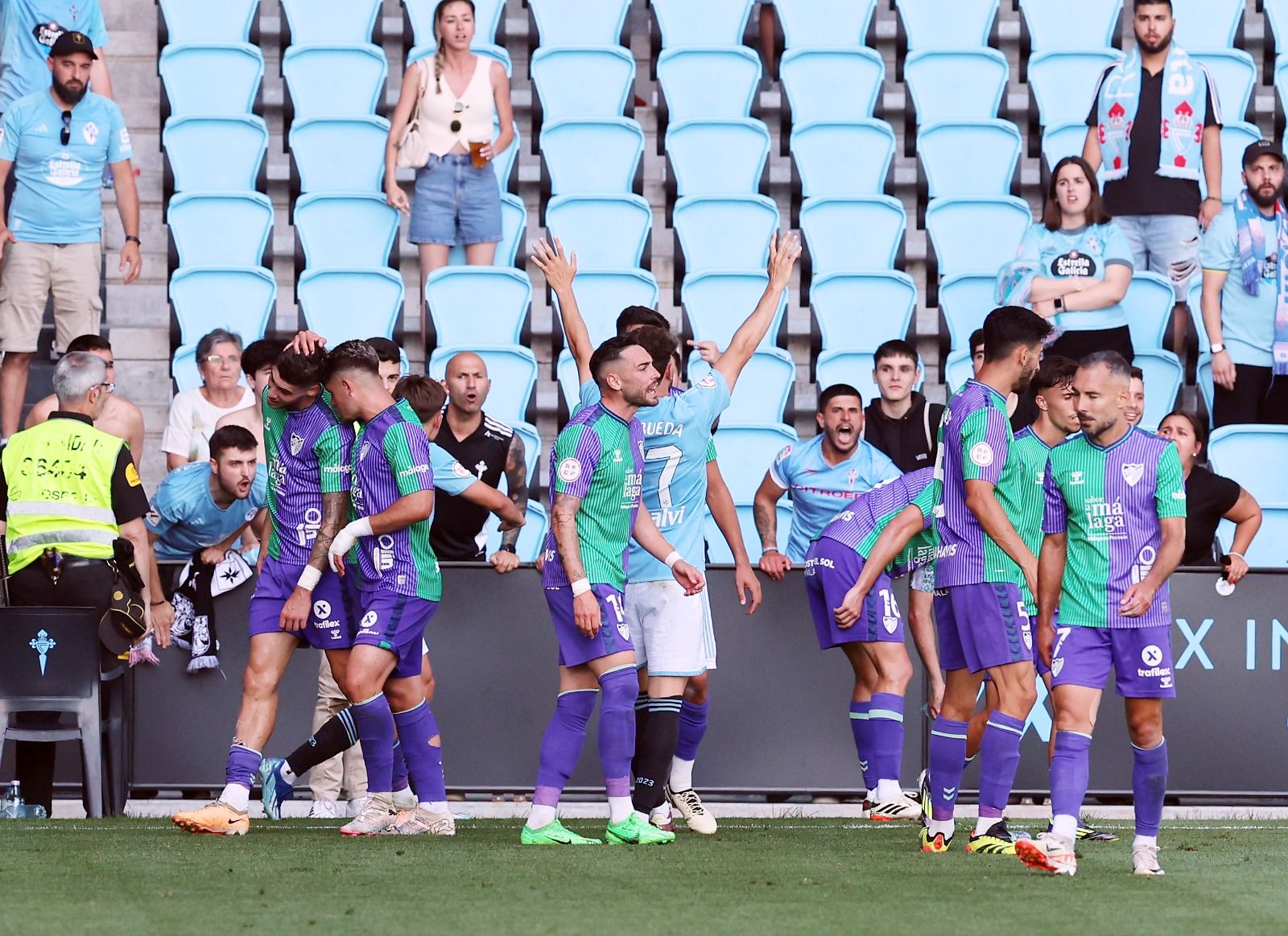 El Celta B - Málaga, en imágenes