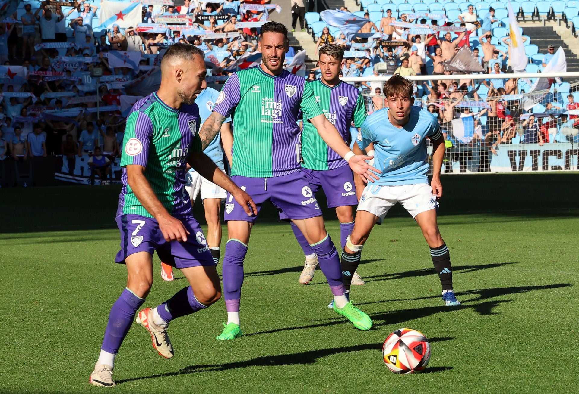 El Celta B - Málaga, en imágenes