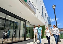 Visita a las obras en el entorno del centro de salud.