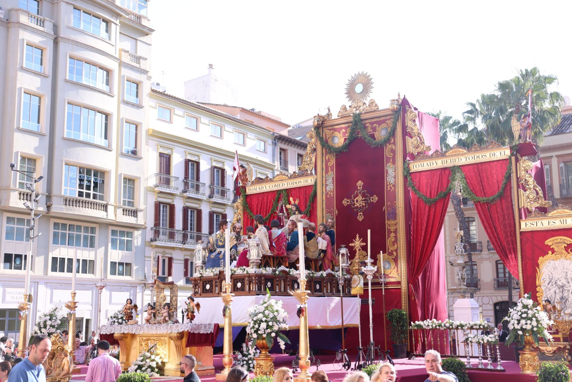 La procesión del Corpus en Málaga, en imágenes