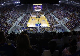 Imagen del Gran Canaria Arena en un partido de Liga.