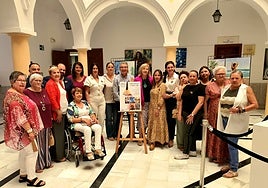 Inauguración de la muestra, en el Ayuntamiento.