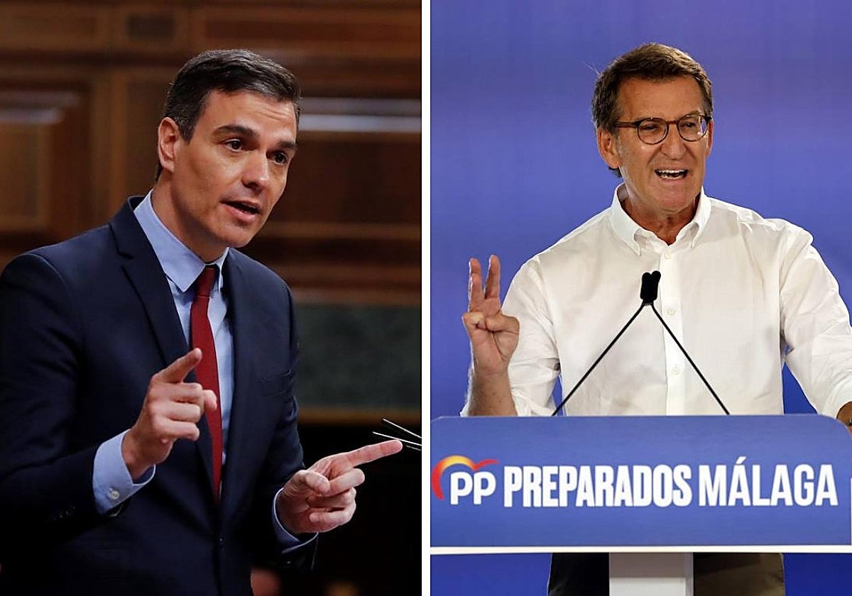 Pedro Sánchez y Alberto Núñez-Feijóo.