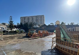 La villa ha sido derruida para la construcción del supermercado.