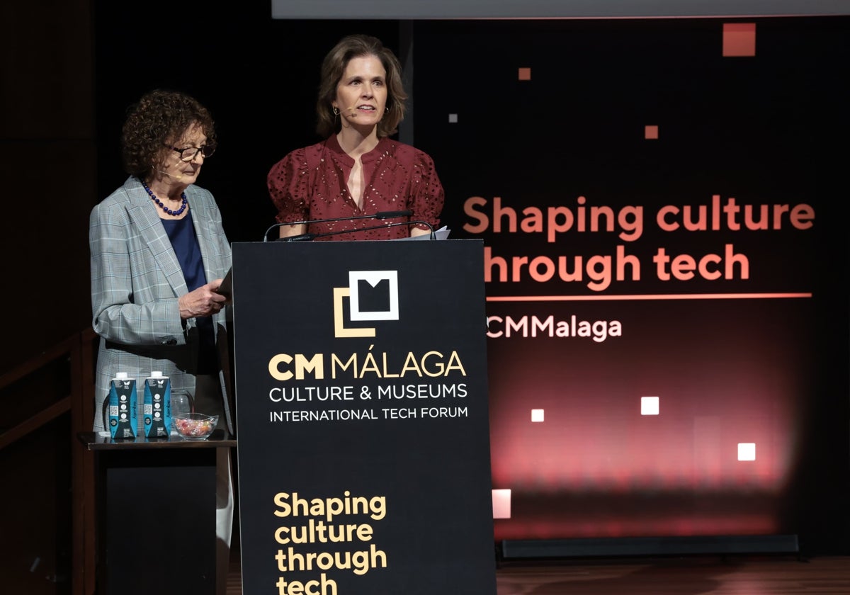 Rosina Gómez Baeza y Lucía Ybarra, directoras del IV Simposio Internacional de CM Málaga.