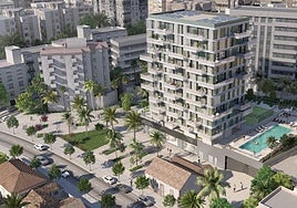 Recreación del proyecto Málaga Río que se levantará entre las calles Emilio Thuiller e Isla de Arriarán.