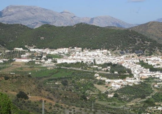 Vista del municipio de Carratraca.