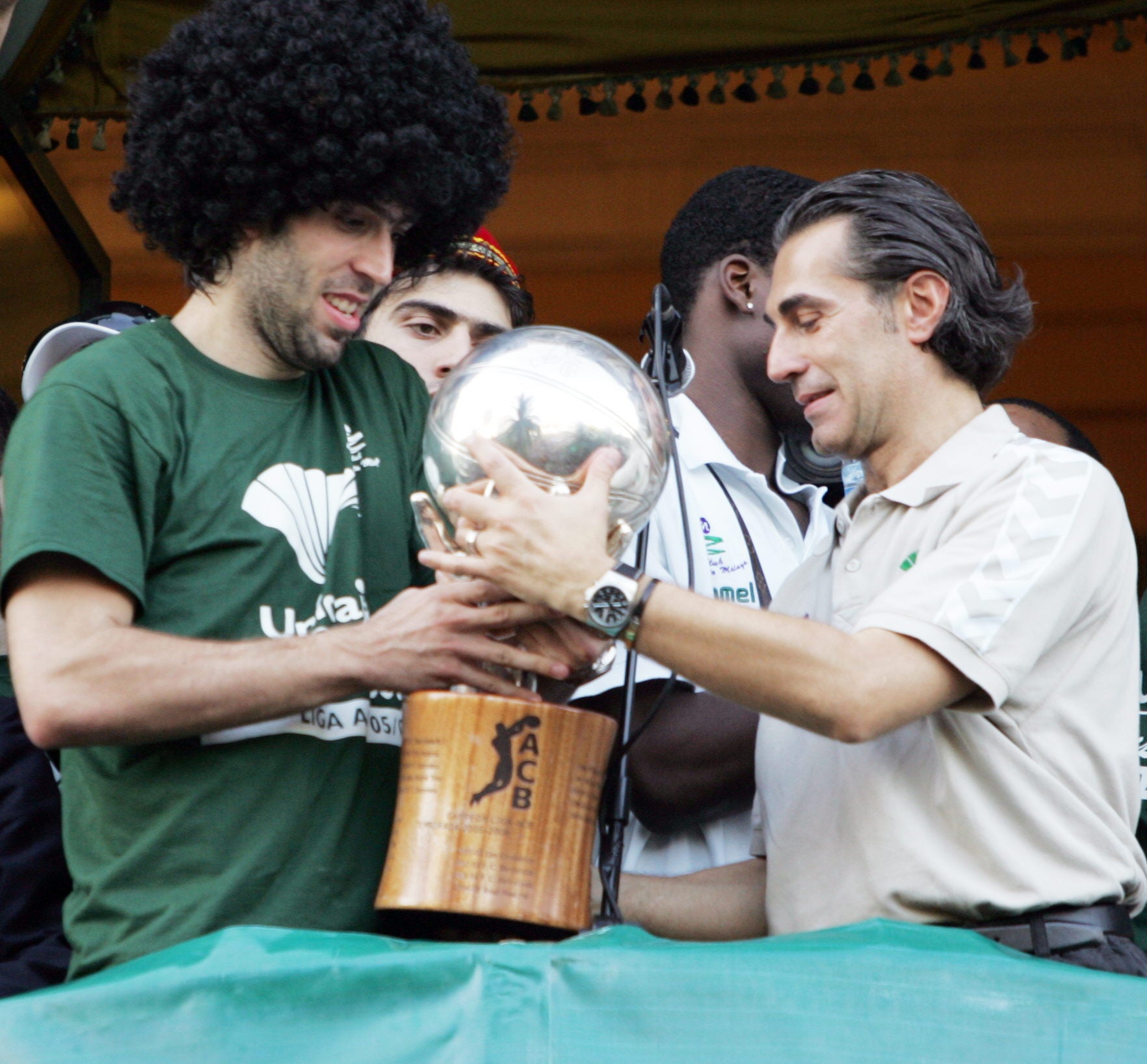 La celebración del título de Liga del Unicaja