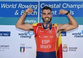 Adrián Miramón peleará esta semana por el título europeo de beach sprint