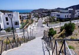 Imagen de la urbanización Colinas del Limonar, tomada este mismo jueves.