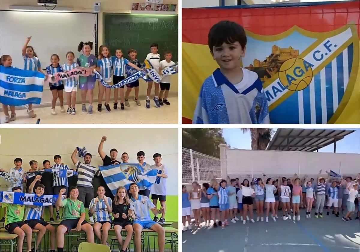 Capturas de los vídeos de los centros Monsálvez, Salesianos, Valeriano López y Joaquín Herrera.