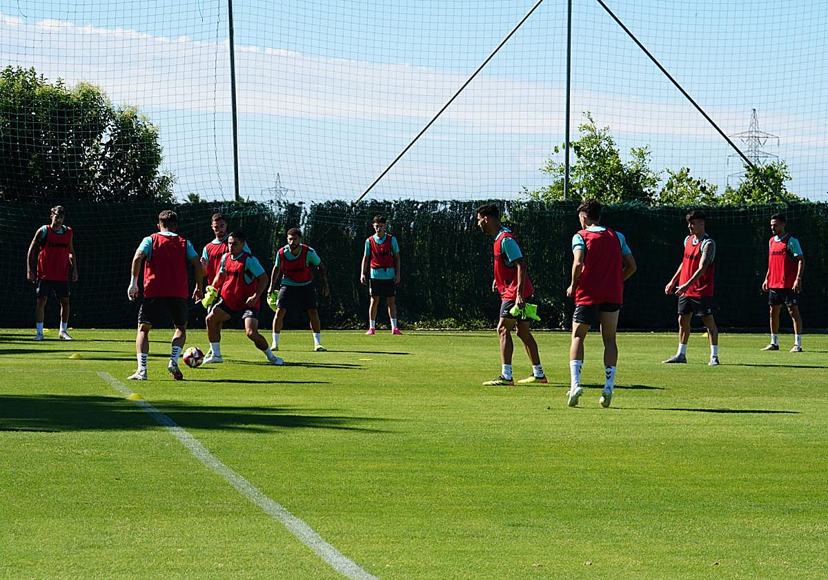 Momento del entrenamiento de este pasado miércoles en Marbella.