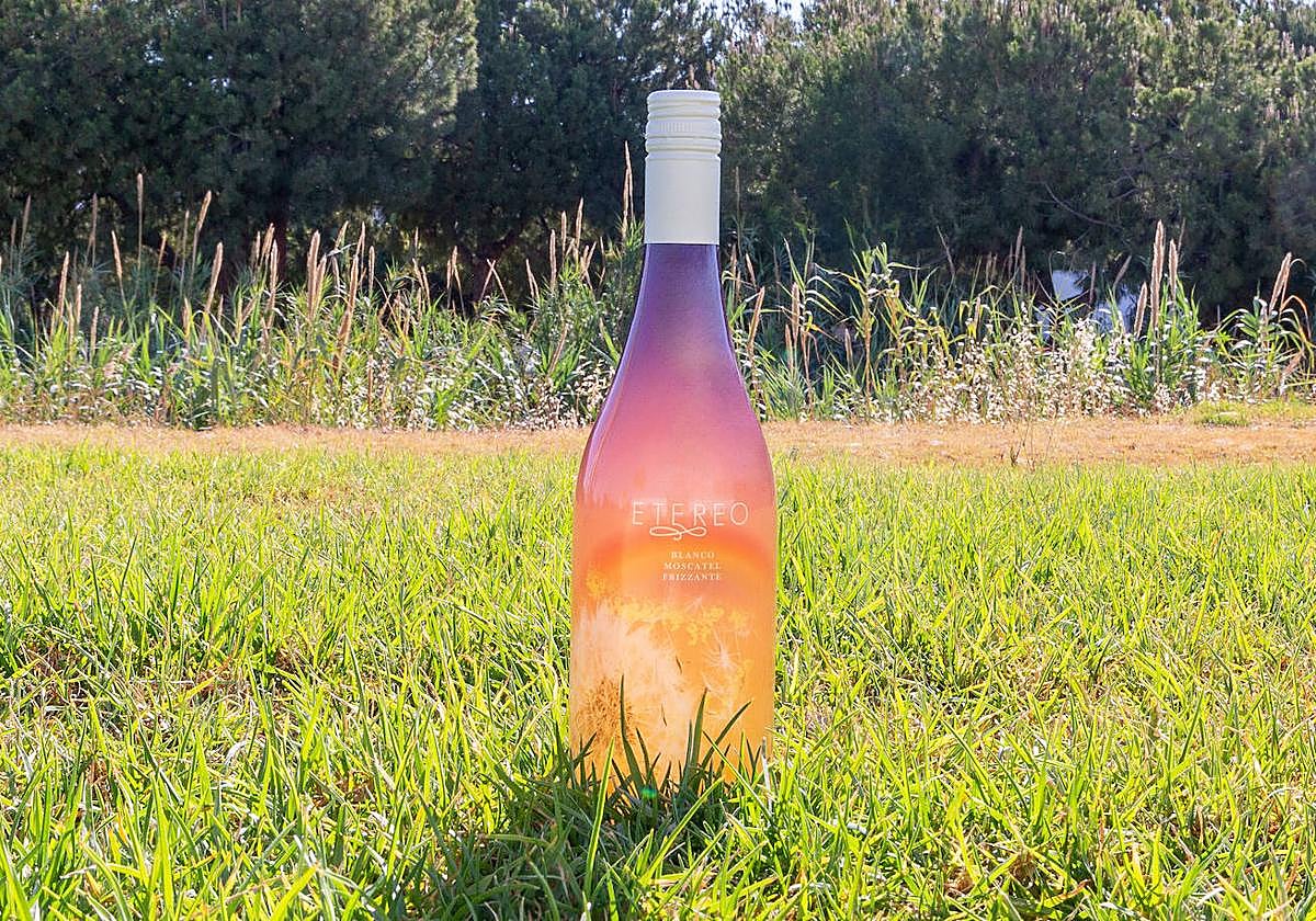 Etéreo Blanco Frizzante es un espumoso muy singular y de alta calidad, con un punto carbónico que le aporta frescor, y especialmente dulce al paladar.