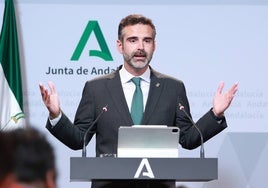 Ramón Fernández-Pacheco, este martes tras el Consejo de Gobierno.