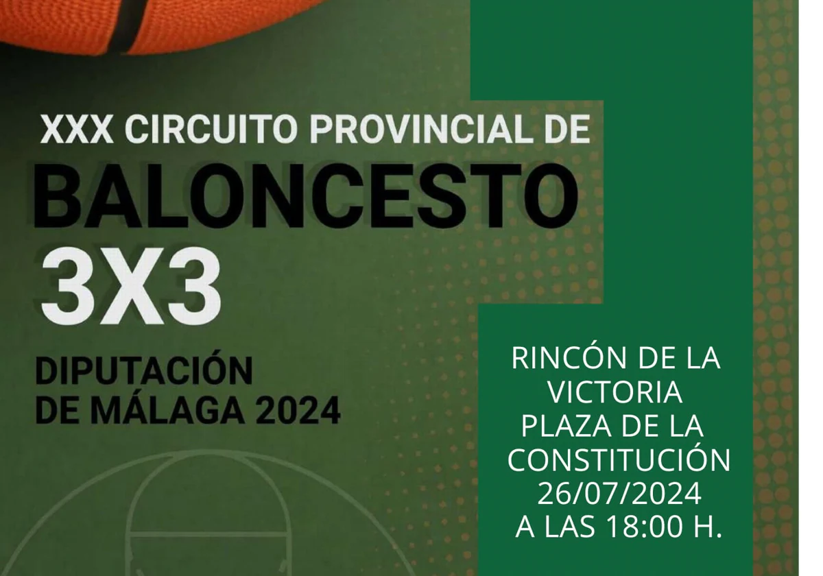 Rincón recibirá a los 200 participantes del XXX Circuito Provincial de  Baloncesto 3x3 de la Diputación | Diario Sur