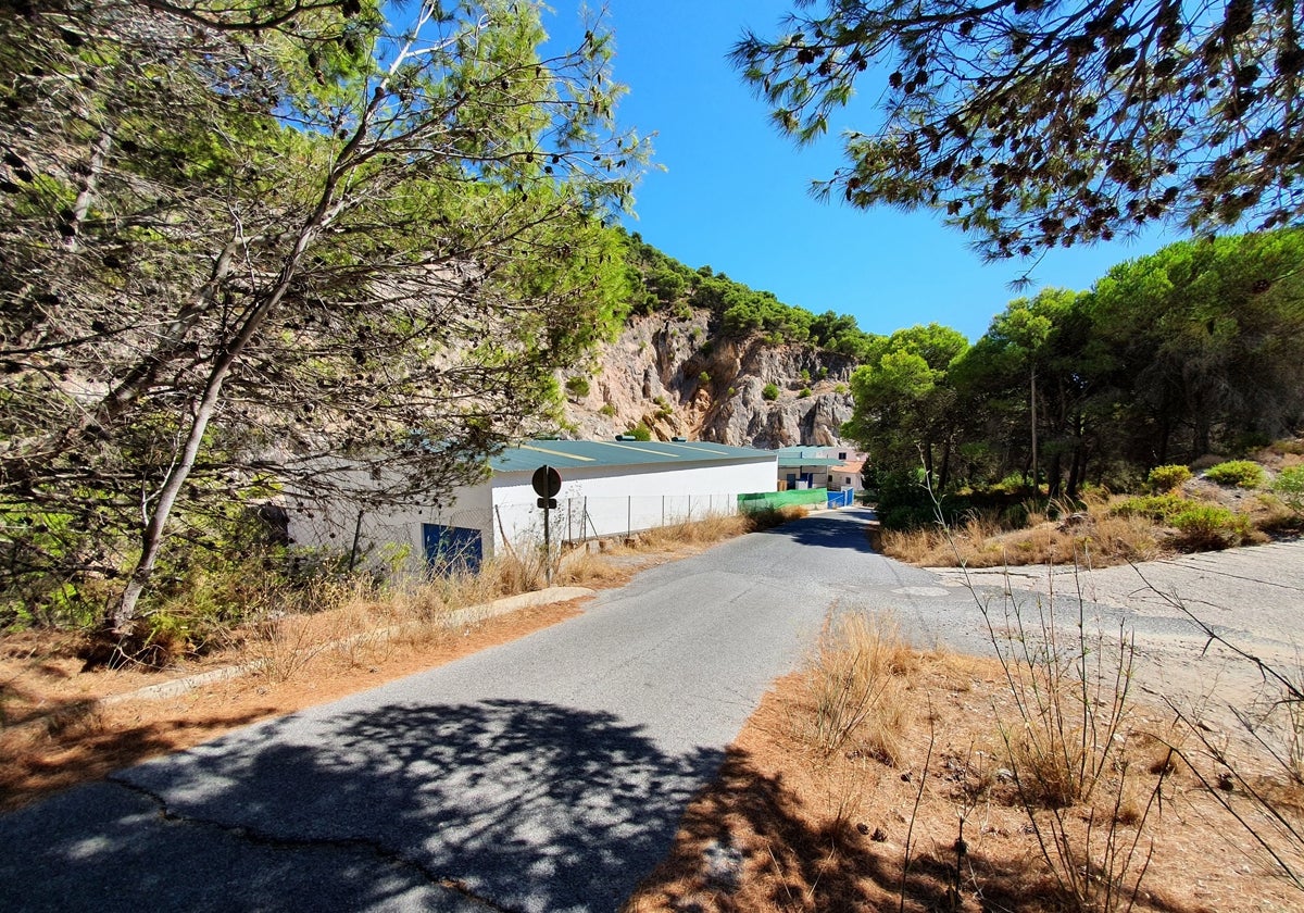 Vista del paraje y de las instalaciones de 'Aguas de Mijas'.