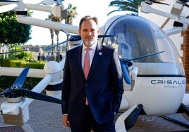 Manuel Heredia, durante la presentación del primer acuerdo comercial para operar en Málaga.