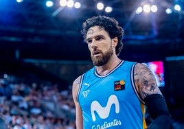 Francis Alonso, en un partido de esta temporada con el Movistar Estudiantes.