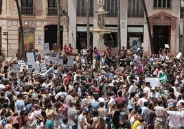 Un momento de la manifestación celebrada el pasado sábado.