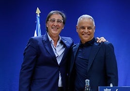 Así fue la rueda de prensa del Málaga CF de Sergio Pellicer y Loren Juarros