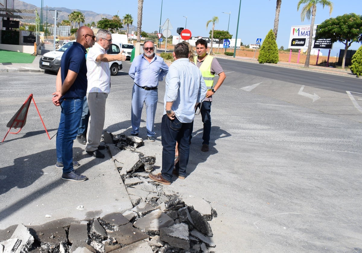 Visita a las obras de renovación de la red.