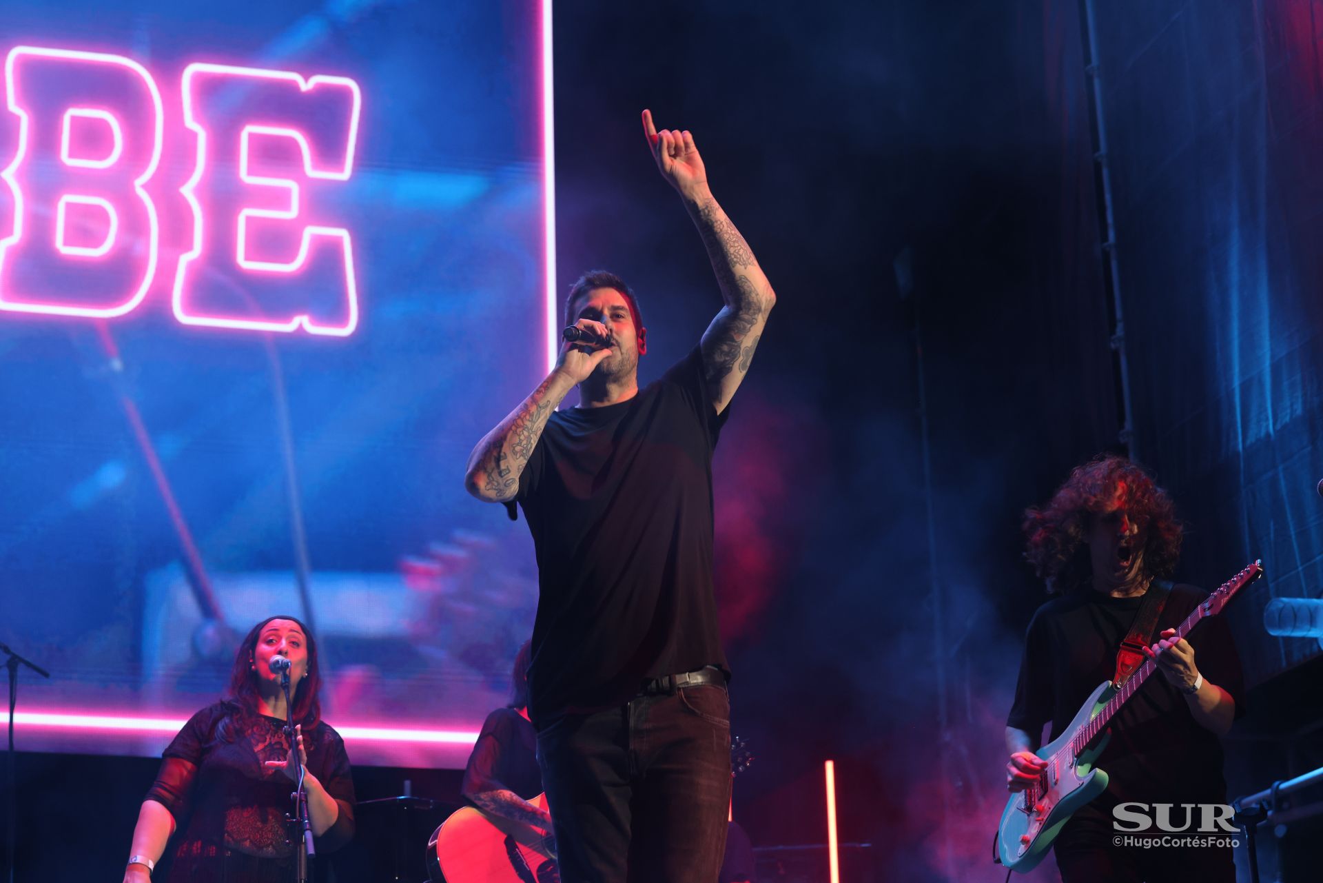 Melendi, durante su actuación el sábado