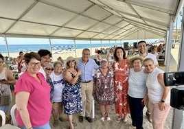 Inauguración del guateque Gramola en la playa del Castillo de Fuengirola.