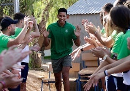 Tyson Pérez, durante su presentación en el Campus Fundación Unicaja.