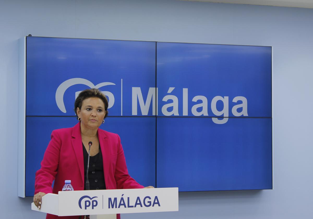 La presidenta del Consejo de Alcaldes del PP de Málaga, Marga del Cid.