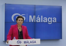 La presidenta del Consejo de Alcaldes del PP de Málaga, Marga del Cid.