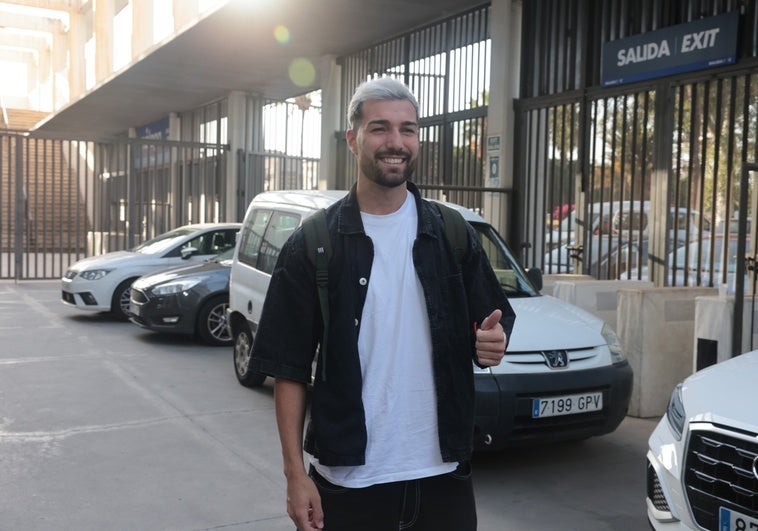 Álex Pastor, en La Rosaleda.