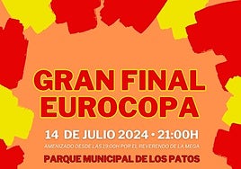 Cartel anunciador de la cita con la final.