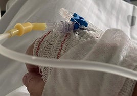 Hace un año, en el hospital.