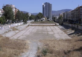 Zona intermedia del cauce que el Ayuntamiento quiere embovedar parcialmente para conectar el Centro con la Trinidad.