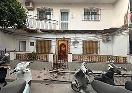 Vista del estado en el que ha quedado la vivienda.