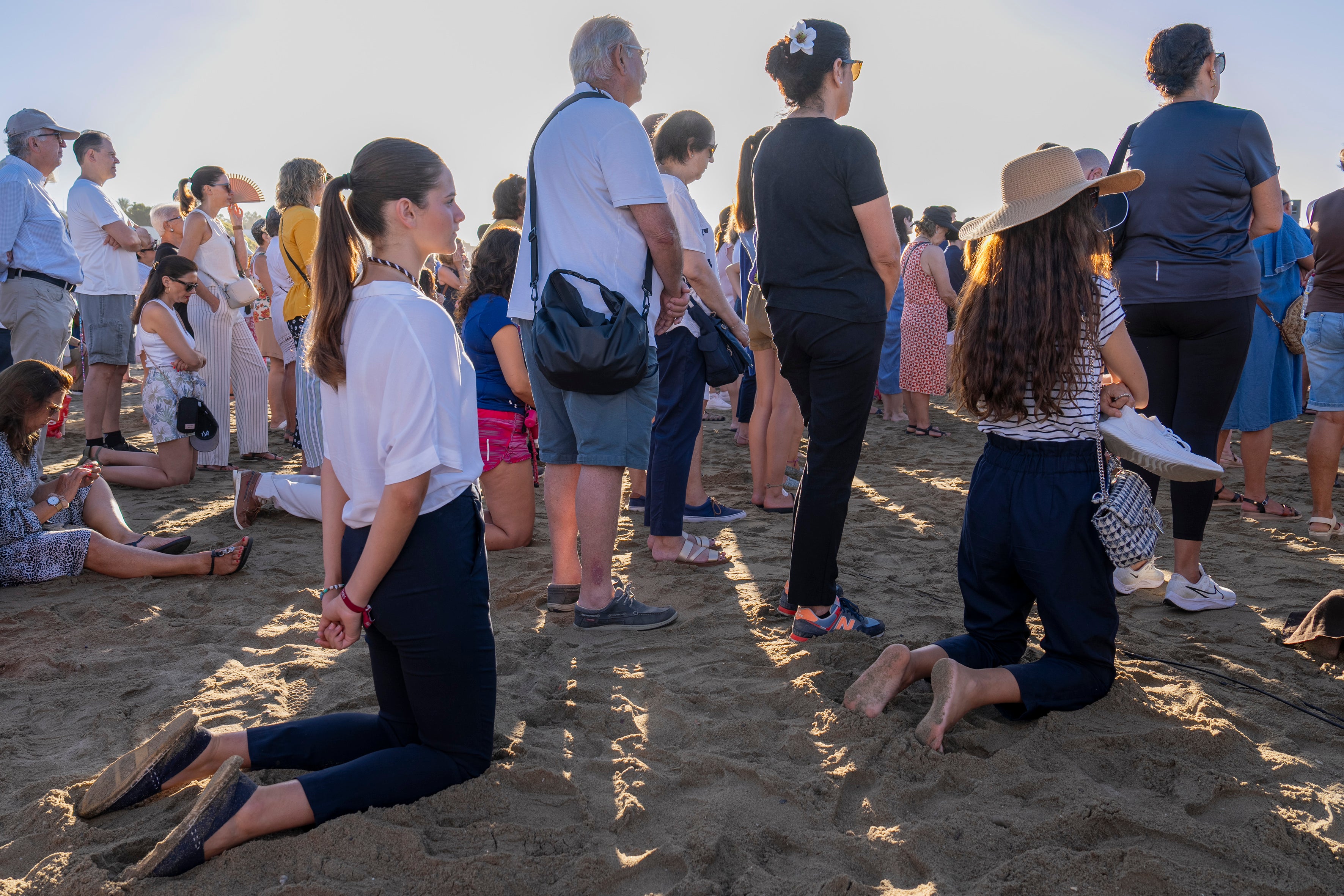 La Virgen del Carmen, en la procesión del martes por la mañana en Marbella