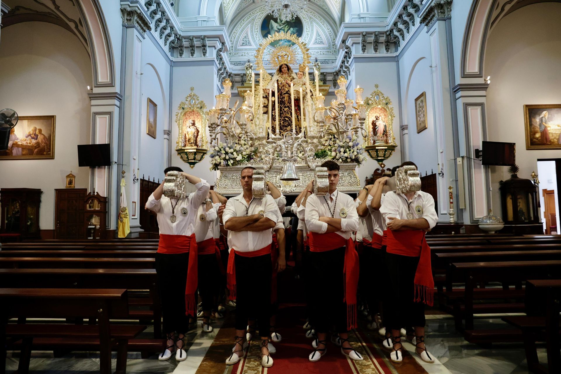 Salida de la Virgen del Carmen en Pedregalejo