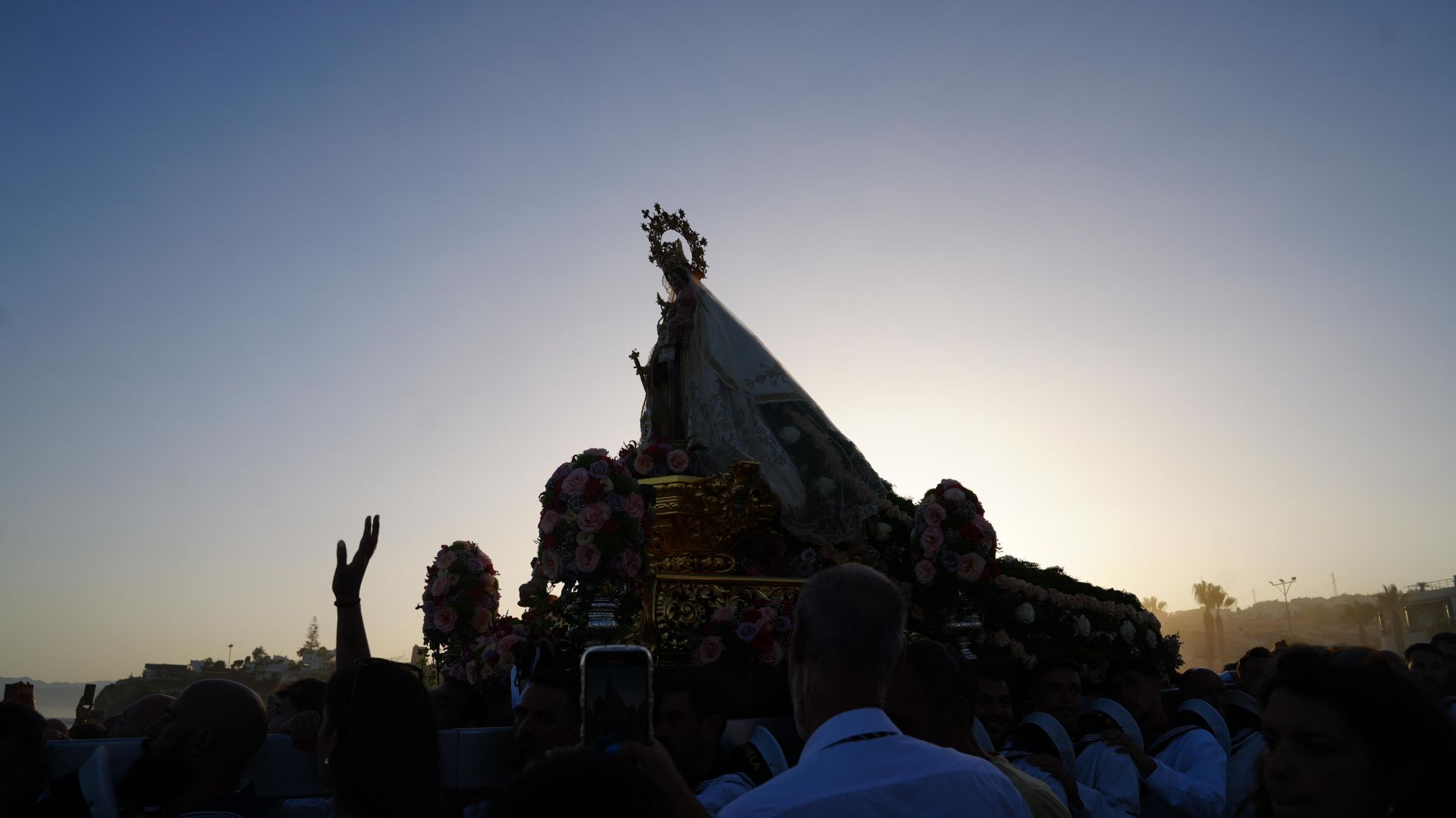 La procesión de la Virgen del Carmen, en Rincón de la Victoria