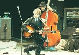 Bob Dylan, durante su concierto en la plaza de toros de La Malagueta.